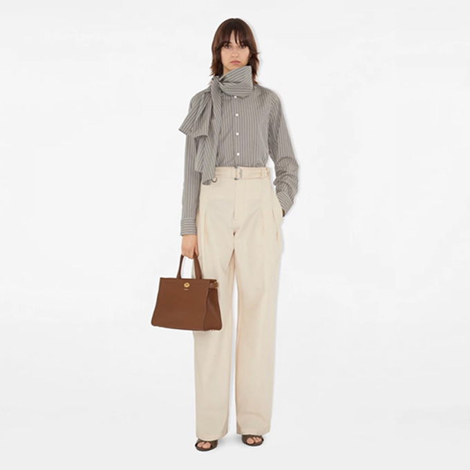 burberry small cotswolds leather tote bag